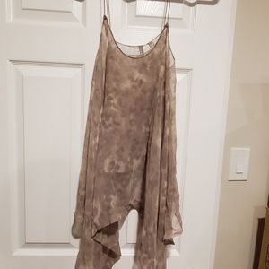Flowy Brown Guess Blouse Tank Top